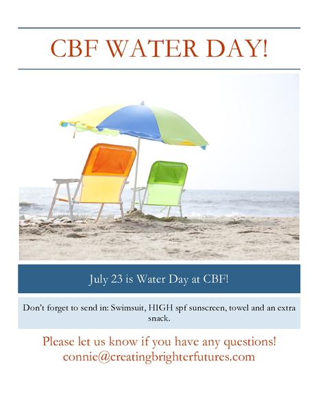 CBF Water Day!